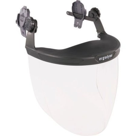 ERGODYNE 8994 Hard Hat Face Shield For Cap-Style & Safety Helmet, Clear 60243